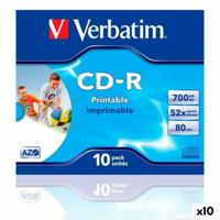 CD-R Verbatim CD-R AZO 700 MB 52x 10 Onderdelen (10 Stuks) - thumbnail