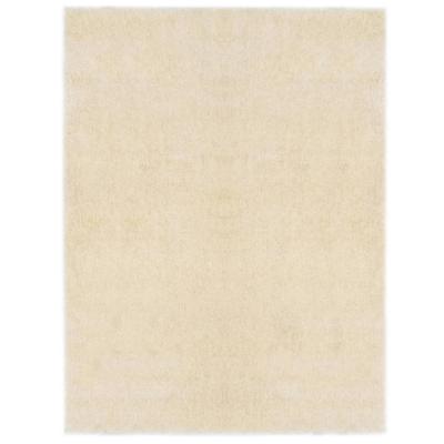 VidaXL Shaggy gebied tapijt crème 120 x 160 cm polyetheen
