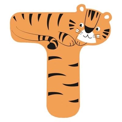 Small Foot - houten dieren kinderletter - t