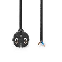 Nedis Stroomkabel voor Stofzuiger | 15.0 m | CEE 7/17 | 250 V AC | 16 A | Zwart | PVC - CEGL11940BK150 - thumbnail