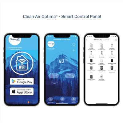Clean Air Optima CA-702 Smart luchtontvochtiger Luchtontvochtiger Wit
