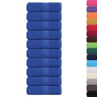 VidaXL Washandjes 10 stuks frogn blauw 30x30 cm 100% katoen - thumbnail