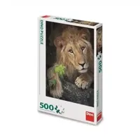 DinoToys Dino puzzel - de koning van de dieren - 500 stukjes - thumbnail