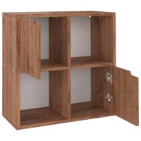 VidaXL Boekenkast 60x27,5x59,5 cm bewerkt hout bruin eikenkleurig - thumbnail