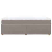 Boxspring met matras stof taupe 100x200 cm - thumbnail