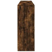 Dressoir met LED-verlichting 162x37x100 cm gerookt eikenkleurig - thumbnail