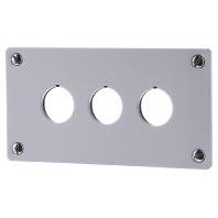 Eaton M22-E3 Inbouwframe 3 inbouwplaatsen (Ø x h) 22 mm x 72 mm Grijs 1 stuk(s) - thumbnail