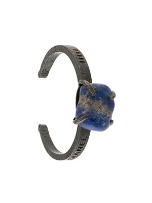 Chanel Pre-Owned 1997 CC Logos Stone Bangle - Blue