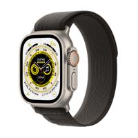 Refurbished Apple Watch Ultra 49mm Trail band Trail Zwart Grijs Gebruikt - thumbnail