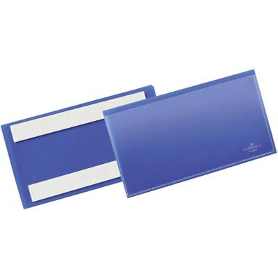 Documenthoes durable zelfklevend 150x67mm blauw