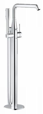 GROHE Essence New Afbouwdeel vrijstaande badkraan - omstel - draaibare uitloop 27.7cm - handdouche - doucheslang - chroom 23491001 GROHE Essence New Afbouwdeel vrijstaande badkraan - omstel - draaibare uitloop 27.7cm - handdouche - doucheslang - chroom 23491001