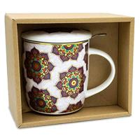 Theemok Set Mandala Rood - thumbnail