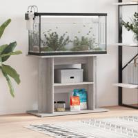 VidaXL Aquariumstandaard sonoma grijs 80x35x60 cm bewerkt hout - thumbnail