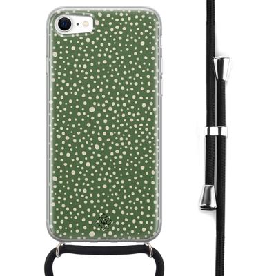 iPhone SE 2020 hoesje met koord - Green dots iPhone SE 2020 hoesje met koord - Green dots