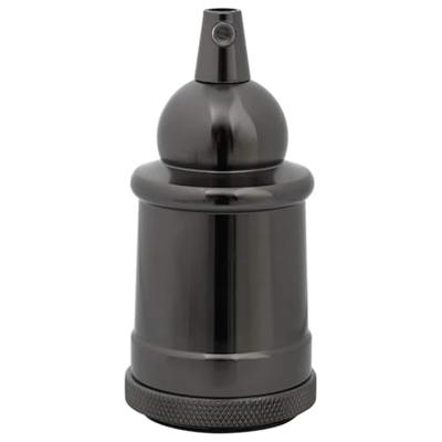 Lamphouders 2 st glanzend zwart E27 Lamphouders 2 st glanzend zwart E27