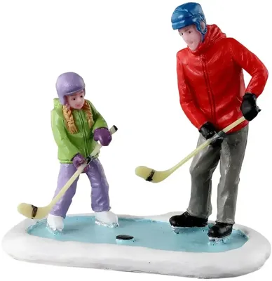 Lemax father daughter practice time kerstdorp figuur type 2 Vail Village 2023