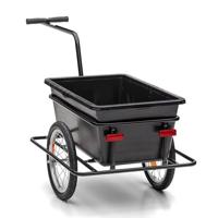 Roland big boy fietskar - kunststof/staal - 90l - zwart - thumbnail