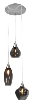 Highlight Hanglamp Cambio 3 lichts Ø 30 cm mat chroom