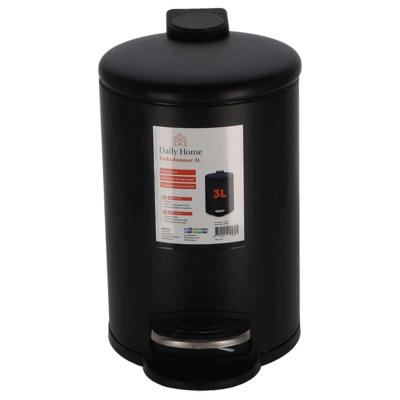 Daily Home Pedaalemmer 3l Zwart Daily Home Pedaalemmer 3l Zwart