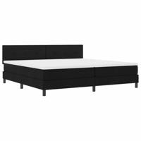 Boxspring Bed met Matras & LED Zwart 200x200 cm - thumbnail