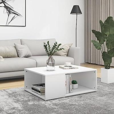 VidaXL Salontafel 90x67x33 cm bewerkt hout wit