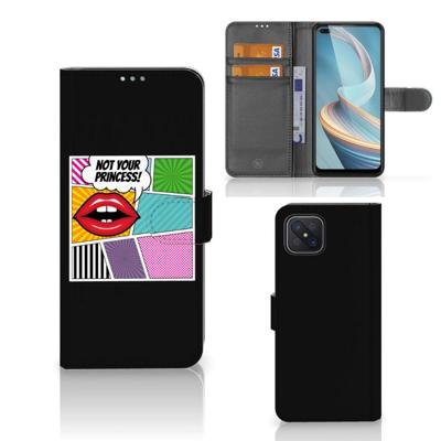 OPPO Reno4 Z | Wallet Case | met Pasjes | Popart Princess OPPO Reno4 Z | Wallet Case | met Pasjes | Popart Princess