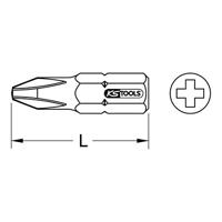 KS Tools 911.2396 9112396 Kruis-bit PH 0 Speciaal staal Vernikkeld C 6.3 1 stuk(s) - thumbnail