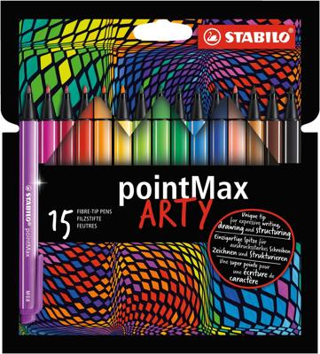 Stabilo pointmax fineliner arty, 15st.