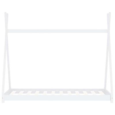 Kinderbedframe massief grenenhout wit 90x200 cm Kinderbedframe massief grenenhout wit 90x200 cm