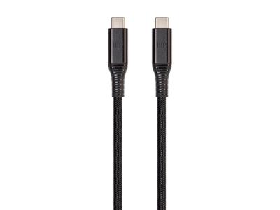 Monoprice Duurzame USB 3.2 Gen 2 Type-C data- en stroomkabel met kevlar-versterkte nylon-vlechtkabel - 1 meter - zwart | 5A/100W - AtlasFlex serie