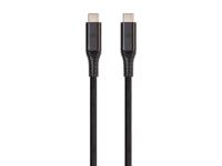 Monoprice Duurzame USB 3.2 Gen 2 Type-C data- en stroomkabel met kevlar-versterkte nylon-vlechtkabel - 1 meter - zwart | 5A/100W - AtlasFlex serie - thumbnail