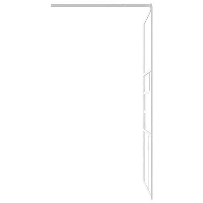 Inloopdouchewand 100x195 cm ESG-glas wit - thumbnail