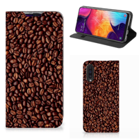 Samsung Galaxy A50 Flip Style Cover Koffiebonen - thumbnail