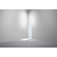 Van Rijn Products ST01 Vaste wand 108x200cm 8mm helder glas inclusief muurprofiel en stabilisatiestang RVS ST01RVS110M - thumbnail