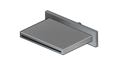 Hotbath Archie Cascade Wand Uitloop Waterval RVS 316 AR160IX