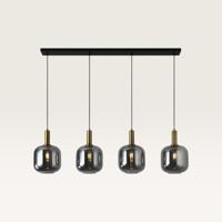 Hanglamp Xirena vetro fumé IV - Vier bollen van rookglas met een gebalanceerd effect - Zonder lichtbron - thumbnail