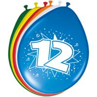 12 Jaar Ballonnen 30cm (8st) - thumbnail