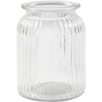 Creativ Company Glazen pot, h: 14,5 cm, d 11 cm, gatgrootte 7 cm, 6 stuk/ 1 doos - thumbnail