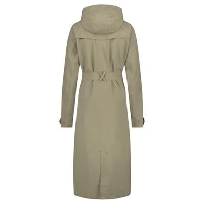 AGU Trench Coat Long Regenjas Urban Outdoor Dames - Groen - XL - Waterdicht
