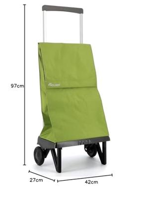 Winkelwagen Rolser Plegamatic Original MF Limoen 40 L Opvouwbaar