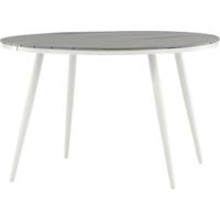 Nohr Ronde Tuintafel 'Erikka' 120cm, kleur Wit/Grijs - thumbnail