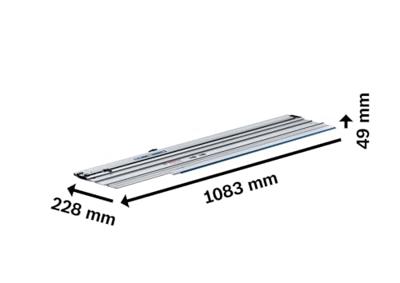 Bosch Blauw FSN X 740 Afkortgeleiderail - 1600A02V37 - thumbnail