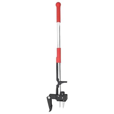 VidaXL Onkruidsteker 99,5 cm geanodiseerd aluminium rood en zilver