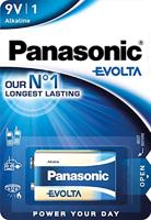 Panasonic batteries 6LR61EGE/1BPvolt blokbatterijen, 1 pack alkalinebatterij, 9V 6LR61 MN1604, premium blokbatterij voor speelgoed, robots en rookmelders,1er Pack,blauw - thumbnail