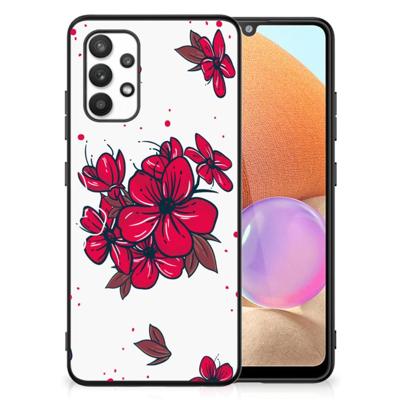 Samsung Galaxy A32 4G | A32 5G Enterprise Editie Bloemen Hoesje Blossom Red