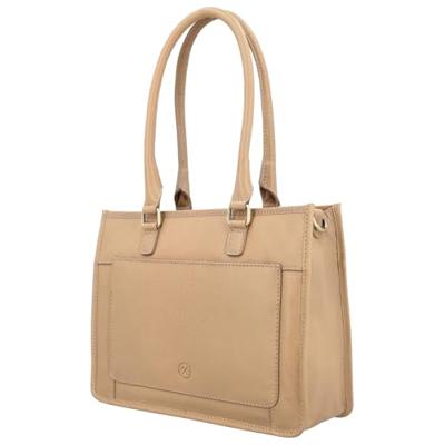 Hide & stitches jura leren schoudertas-Sand