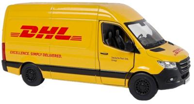 Kinsmart Mercedes-Benz Sprinter DHL die cast pull back