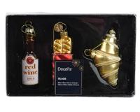 Kersthangers Francaise 3-delig set glas - thumbnail