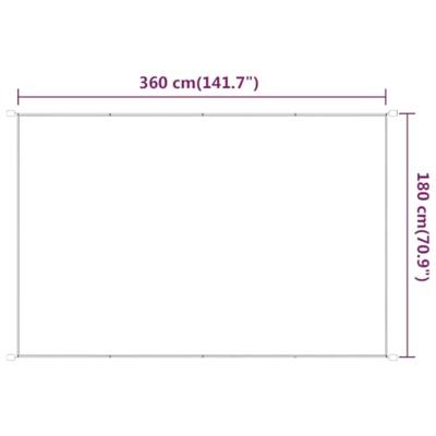 VidaXL Luifel verticaal 180x360 cm oxford stof beige