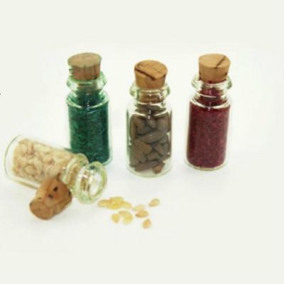 4 STKS/set Doll House keuken accessoires miniatuur glas voedsel fles